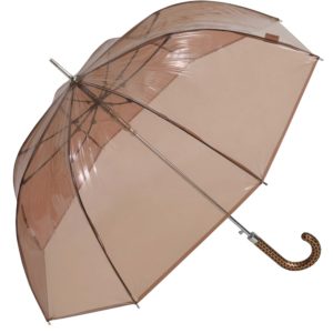 Paraguas Largo 48190 Transparente M&P Caramelo