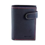 Cartera Monedero Piel Casual Negro