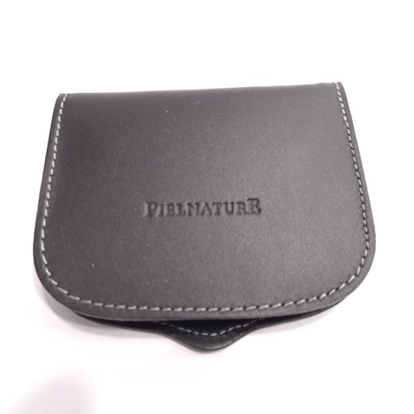 87_nature_negro_1 Monedero Tacon 87 PielNature Negro - Imagen 1