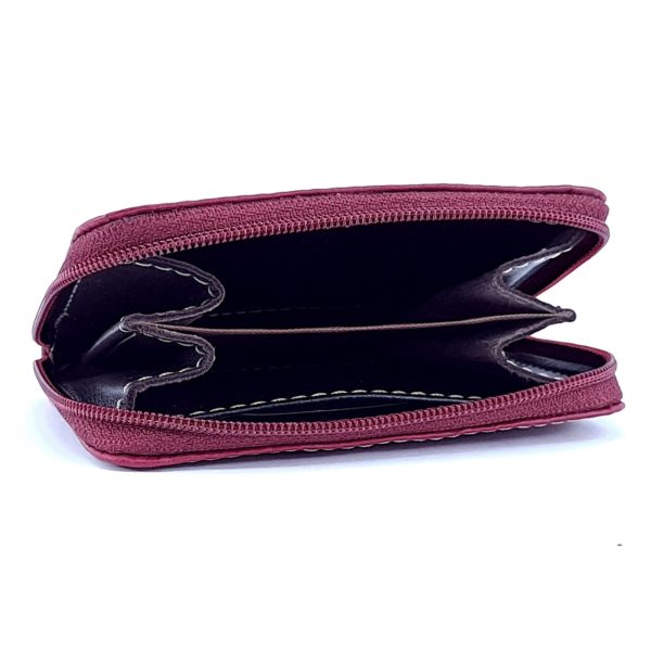 1093_rojo2 Monedero 1093 Piel Bufalo Amichi Rojo - Imagen 2