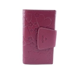 Billetero 2608 Piel Bufalo Amichi Rojo