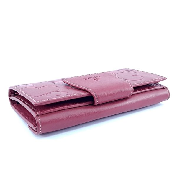 Billetero 2608 Piel Bufalo Amichi Rojo - Imagen 4