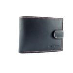 Americano Monedero Piel Negro