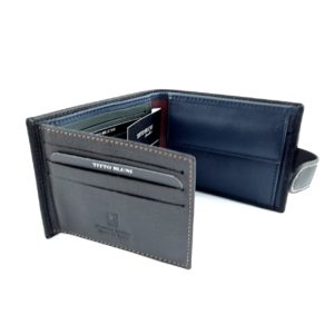Americano Monedero Piel Negro