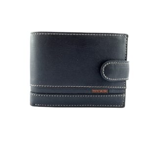 Americano Monedero Piel Negro