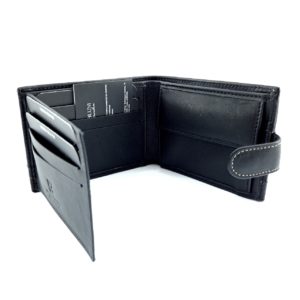 Americano Monedero Piel Negro