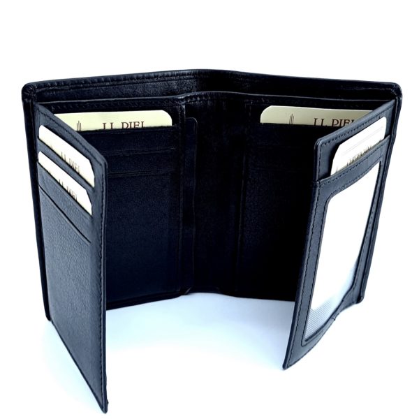 Cartera Doble 57180 Piel Classic JL Negro - Imagen 2