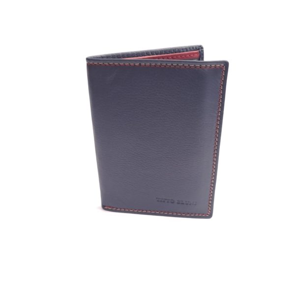 Cartera Piel Azul