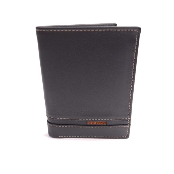 860_nature_negro_1 Cartera 860 Piel Nature Titto Bluni Negro - Imagen 1