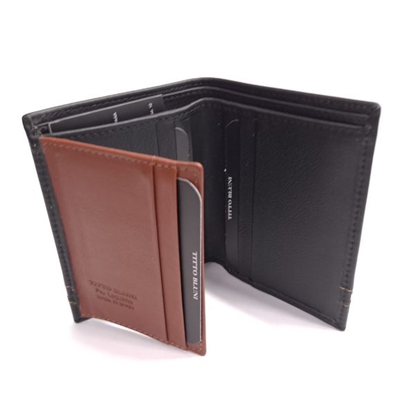 Cartera 860 Piel Nature Titto Bluni Negro - Imagen 2