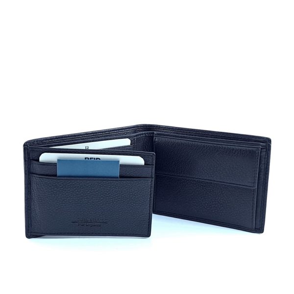 Americano Monedero Piel Negro