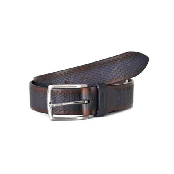 535_marron_1 Cinturon Piel Pintada Marron