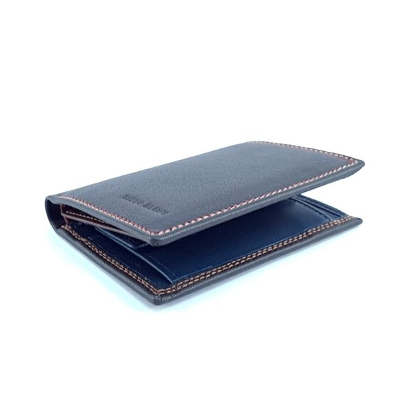 Cartera Monedero Piel Negro