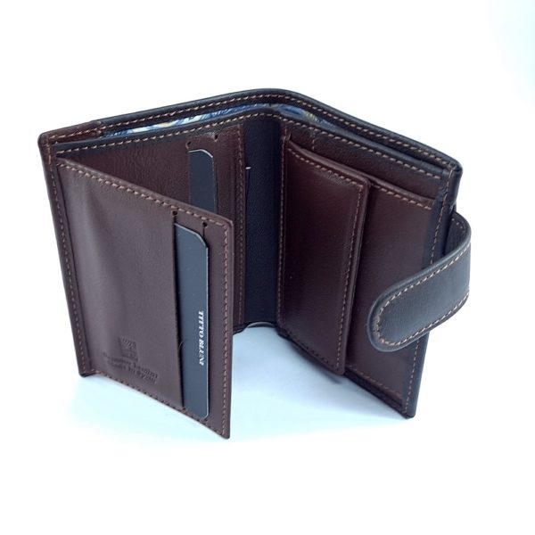 Cartera Monedero Piel Marron
