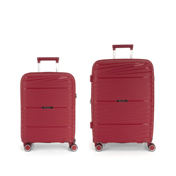 Set 2 maletas cabina y mediana rojo