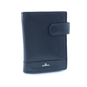 Cartera Monedero Piel Negro