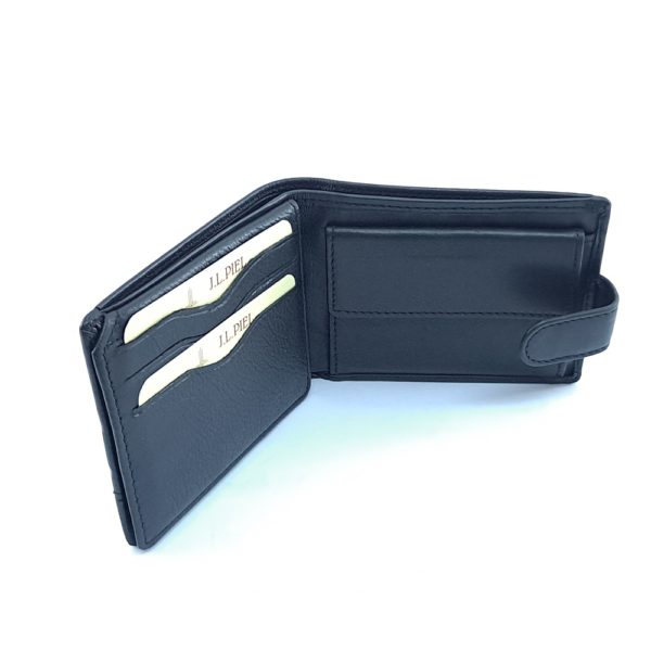 Americano Monedero Piel Negro