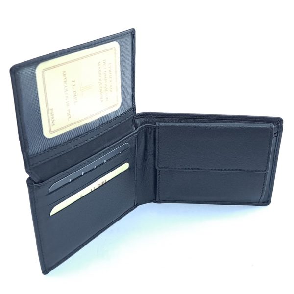57136_negro_4 Americano Monedero Piel Negro