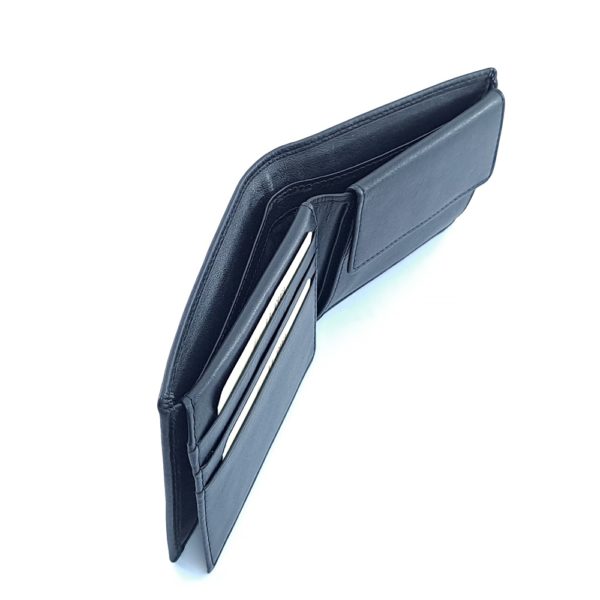 57136_negro_7 Americano Monedero Piel Negro