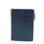 Cartera Monedero Piel Negro