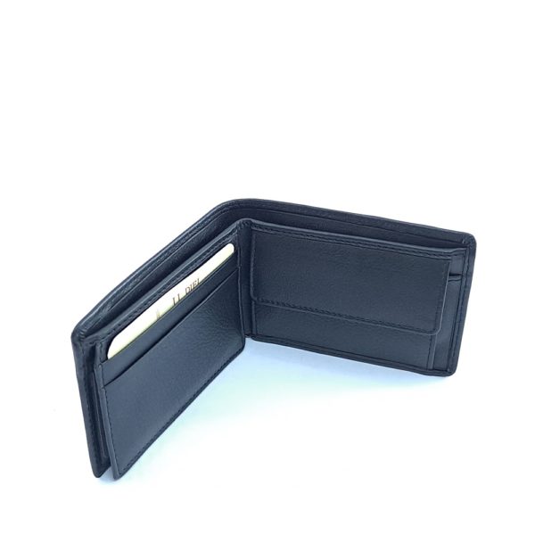 Americano Monedero Piel Negro