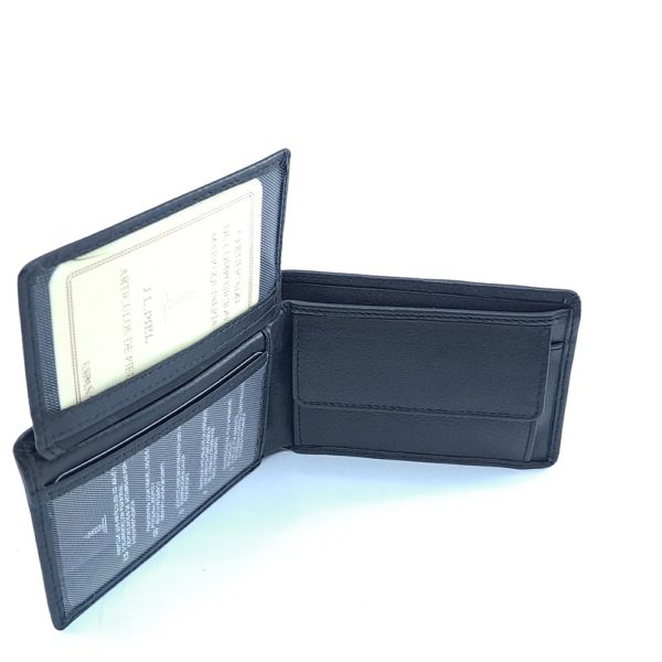 Americano Monedero Piel Negro