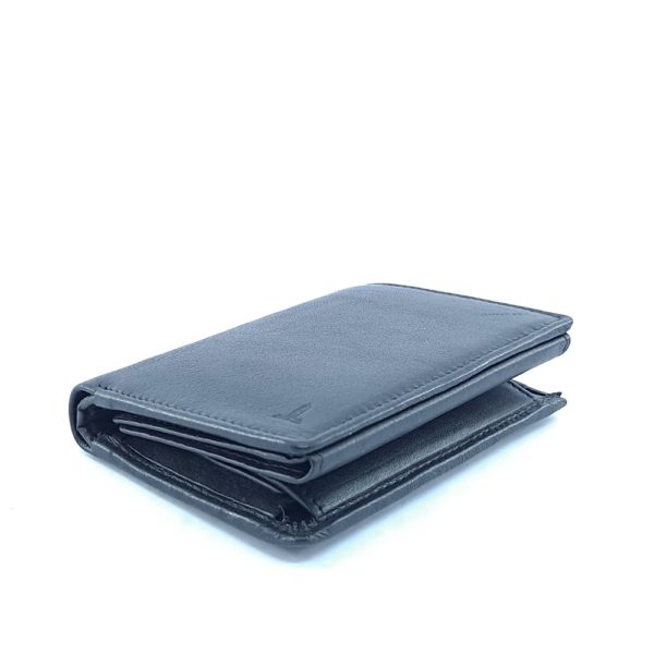 Cartera Monedero Piel Negro