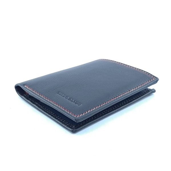 Cartera Piel Casual Negro