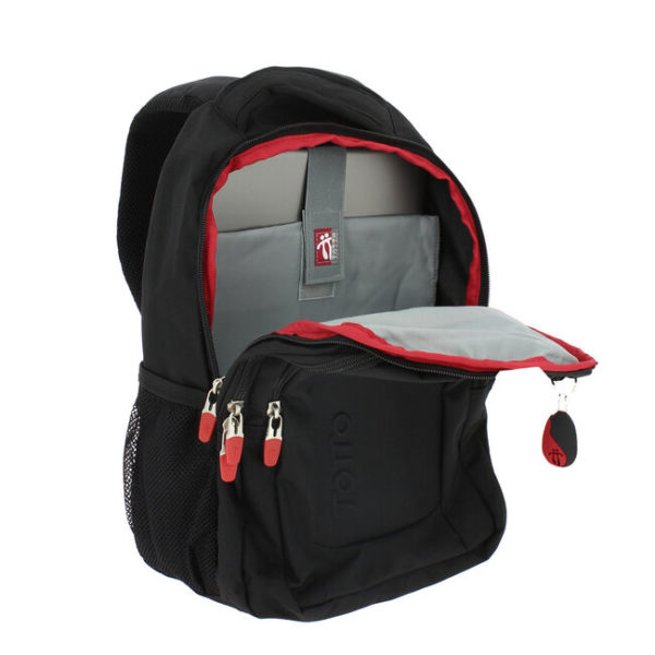 Mochila juvenil Tamulo Totto Negro Bolsos Rosado