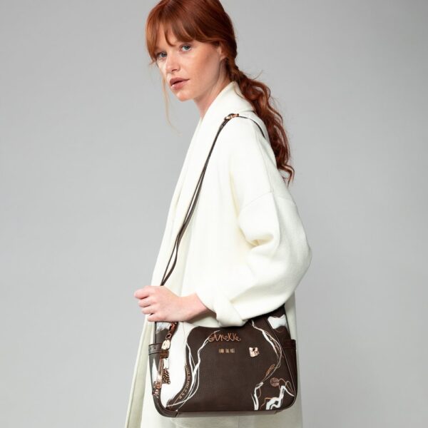 Bolso Bandolera 83002 Shodo Marron Anekke - Imagen 2