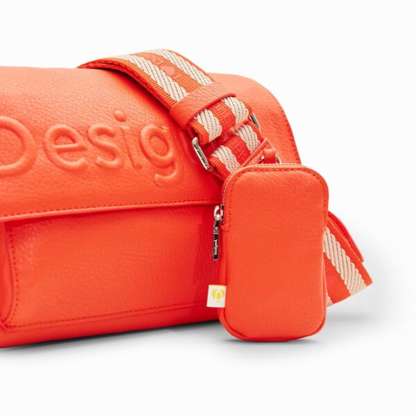 24SAXP79_7009_6 Bolso XP79 HalfLogo Venecia Naranja Desigual - Imagen 6